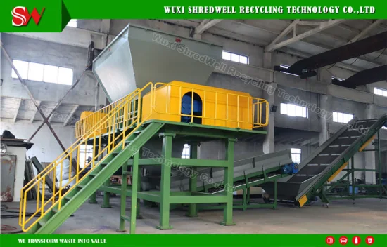 High Efficiency Fully-Auto Scrap Metal Crusher Machine Recycling Waste Car Body Shredder